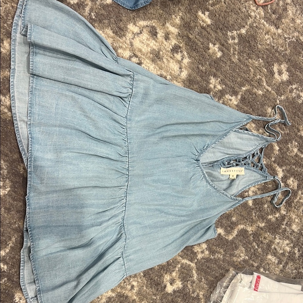 Lovestitch Light Blue Tank Top